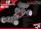 LC Racing 1/10 LC10B5 4WD Competition Spec Buggy Kit Differential Clutch Version