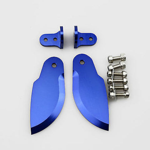 CNC Aluminum Turn Fins Set 35mm x 90mm Blue for Large Size RC Boat