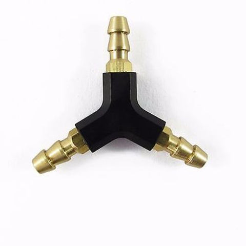 3-Way 4mm Y-Shaped Water Divider 2mm Inner Diameter Black For RC Boat
