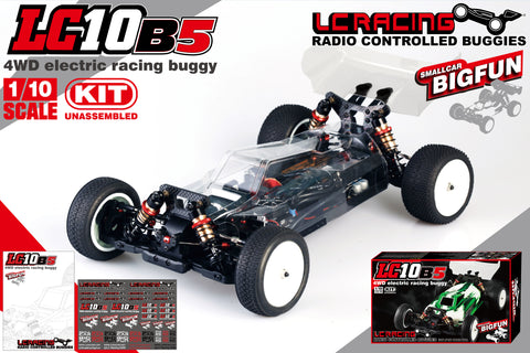 LC Racing 1/10 LC10B5 4WD Competition Spec Buggy Kit Slipper Clutch Version