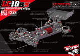 LC Racing 1/10 LC10B5 4WD Competition Spec Buggy Kit Slipper Clutch Version