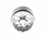 GDS Racing One 1.9" Silver Alloy Beadlock Wheel Rim Wide 1" for RC Model #093SX1