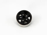 Black Star 1.9"  Wide 1" Alloy Wheel Rim Set for 1/10 RC Crawlers, SCX10 AX10 - 4PCS