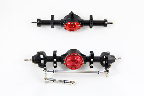 Complete Alloy Front & Rear Axle Set for 1/10 RC Crawler D90 SCX10 RC4WD CC01