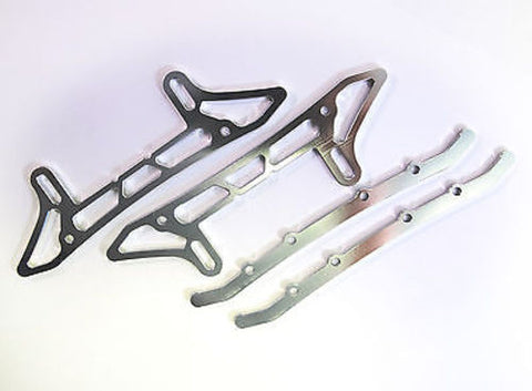 ALLOY CHASSIS SLED GUARD FOR RC Crawler SCX10 Sliver