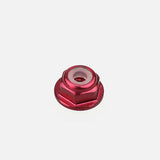 10PCS ALIENTAC Aluminum M2 Red Nylon Hex Insert Flange Collar Self-Lock Nuts