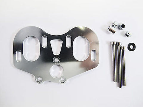 ALLOY Dual Motor Mount Silver For RC Crawler SCX10