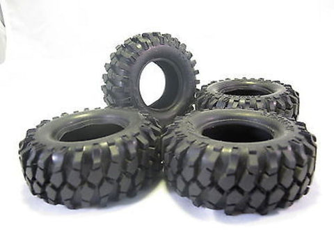 96mm Tire Set 1.9" with Foam Insert 3.75x1.45-1.9 Inch for 1/10 Crawler - 4 pcs