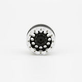 4PCS Black&Silver 1.9" Alloy Wheel Rim Set for 1/10 RC Crawler SCX10 CC01 RC4WD