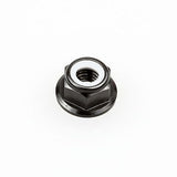 10PCS ALIENTAC Aluminum M5 Black Nylon Hex Insert Flange Collar Self-Lock Nuts