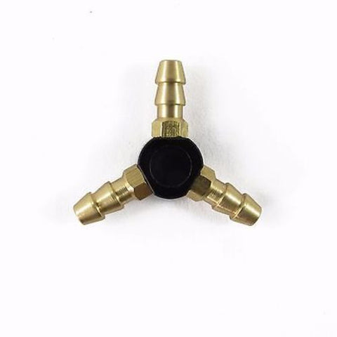 3-Way 4mm Y-Shaped Water Divider 2mm Inner Diameter Black Small For RC Boat