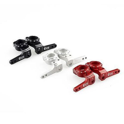 GDS Racing Alloy Wide-Angle Knuckle Arms Red for Axial SCX10 RC Crawler (2pc)