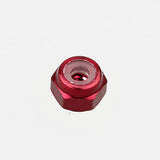 10PCS ALIENTAC Aluminum M2 Red Nylon Hex Insert Self-Lock Nuts