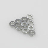 10PC 3mm x 6mm x 1.5mm Aluminum Alloy Silver Flat Washer/Spacer/Standoff
