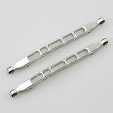 Aluminum Rear Lower Chassis Link Silver for 1/10 Axial Yeti 90026/90056 RC Buggy