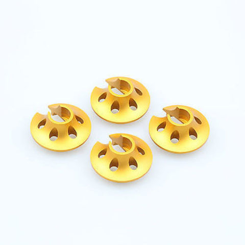 4PCS GDS RACING CNC Machined Alloy Shock Mounts/Brackets Golden For Losi 5ive T