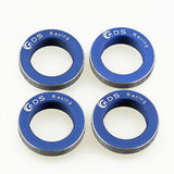 GDS RACING Alloy Shock Spring Adjust Ring Blue Set for Traxxas X-MAXX 1/5