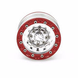 4PC Red & Rivets 1.9" Alloy Wheel Rim Set for 1/10 RC Crawler SCX10 CC01 RC4WD