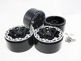 8-Spoke 1.9 in Heavy Duty Alloy Wheel Rim Set 01-005 for 1/10 RC Crawlers - 4pcs