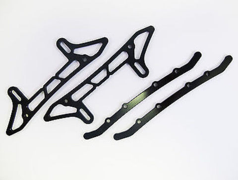 ALLOY CHASSIS SLED GUARD FOR RC Crawler SCX10 Black