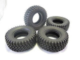 100mm Tire Set 1.9" with Foam Insert 4x1.45-1.9 Inch for 1/10 Crawler - 4 pcs