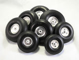 5in/127mm RC Airplane PU wheel with Aluminum Hub