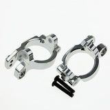 Aluminium Front C-Hub 1 Set Silver for 1/10 RC Axial Yeti 90026/90056 Buggy