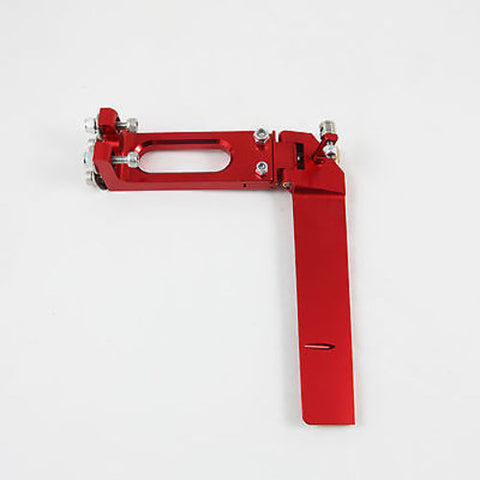 CNC Aluminum Boat Rudder 130mm RED for Medium Size RC Boat