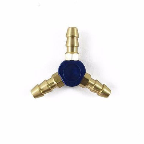 3-Way 4mm Y-Shaped Water Divider 2mm Inner Diameter Blue Small For RC Boat