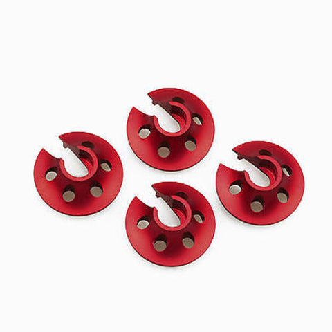 4PCS GDS RACING CNC Machined Alloy Shock Mounts/Brackets Red For Losi 5ive T