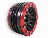 Red&Black 1.9 Heavy Duty Alloy Wheel Rim Set for 1/10 RC Crawlers - 4pcs