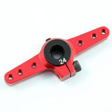 GDS Racing 24T M2 Universal Angle Adjustable Alloy Servo Horn/Arm Red RC Crawler