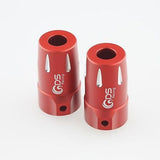 GDS Racing Alloy Rear Hubs/Lockouts Red for Axial SCX10 RC Crawler (2pc)