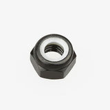 10PCS ALIENTAC Aluminum M5 Black Nylon Hex Insert Self-Lock Nuts