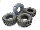90mm Tire Set 1.9" with Foam Insert 3.55x1.45-1.9 Inch for 1/10 Crawler - 4 pcs