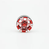 4PCS Silver&Red 6-Spoke 1.9" Alloy Wheel Rim Set for 1/10 RC Crawler SCX10 CC01