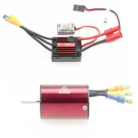 LC Racing 35A Waterproof ESC & 4500KV Motor Brushless Combo L6148&L6048 for 1/14