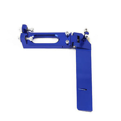 CNC Aluminum Boat Rudder 130mm Blue for Medium Size RC Boat