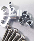 ALLOY Honcho Quick Adjustable Shock Lift Kit Silver FOR RC Crawler SCX10