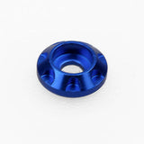 10PCS M2 6.35mm x 2mm x2mm Aluminum Alloy Socket Hex Cup Head Washers Blue