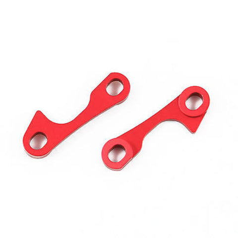 GDS RACING Alloy Front Gear Box Angle Plates Red For Team Losi give T, 2pcs/Set