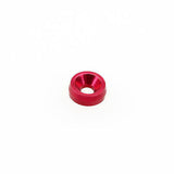 10PCS ALIENTAC M2 x 6mm x 2mm Aluminum Red Counter-Sunk Screw Washers