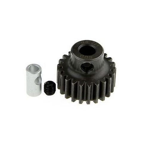 GDS Racing M0.8 22T Steel Pinion Gear for 1/8"(3.175mm) and 5mm Shaft