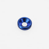 10PCS ALIENTAC M2 x 6mm x 2mm Aluminum Blue Counter-Sunk Screw Washers