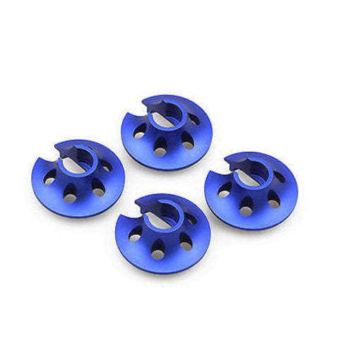 4PCS GDS RACING CNC Machined Alloy Shock Mounts/Brackets Blue For Losi 5ive T