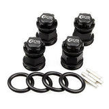 4PCS GDS Racing Extended Wheel Hex Hubs and Wheel Nut Black for Losi 5ive T