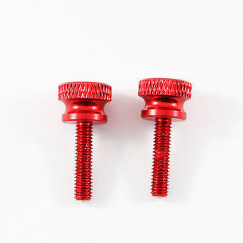 2pcs Aluminum Alloy M4 Thumb Screws Red for RC Boat, Radio Box