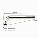 Stainless Steel 105-Degree Tuned Pipe Manifold Header Pipe D22mm for RC Boat