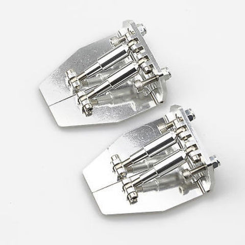 2PC CNC Aluminum Trim Tabs 51mm x 62mm x 26mm Silver for Medium-Size RC Boat