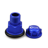 4PCS GDS Racing Extended Wheel Hex Hubs and Wheel Nut Blue for Losi 5ive T